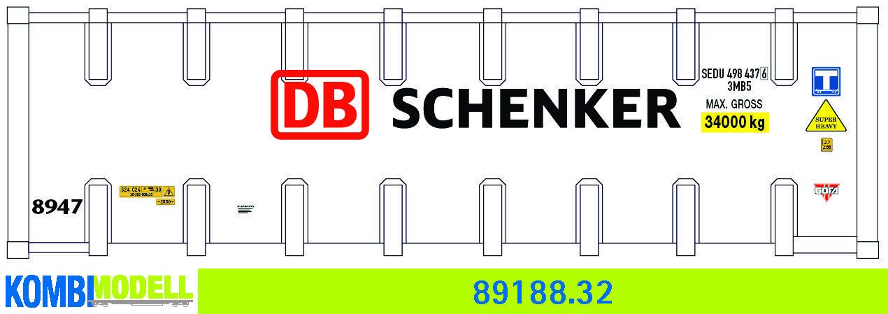 Kombimodell 89188.32 WB-B /Ct 30' Bulk DB Schenker" #SEDU 498437" 